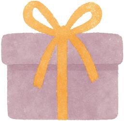 Watercolor gift illustration