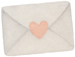 Watercolor mail illustration