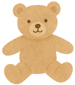 Watercolor teddy bear illustration